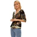 Apothecary Old Herbs Natural Lightweight Drawstring Hooded Top View2
