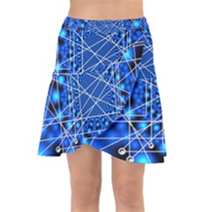 Network Connection Structure Knot Wrap Front Skirt by Amaryn4rt