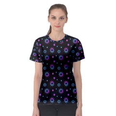 Stars Pattern Art Design Women s Sport Mesh T-shirt