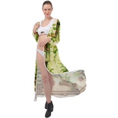 Building Potted Plants Maxi Chiffon Beach Wrap by Ravend