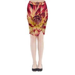 Bloom Blossom Close Up Flora Midi Wrap Pencil Skirt by Amaryn4rt