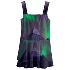 Fantasy Pyramid Mystic Space Aurora Kids  Layered Skirt Swimsuit by Grandong