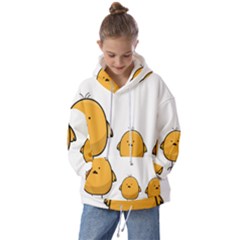 Chick Easter Cute Fun Spring Kids  Oversized Hoodie