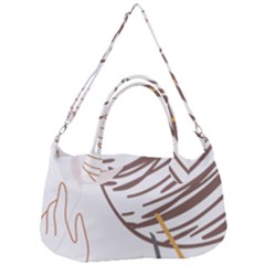 Abstract Hand Vine Lines Drawing Removable Strap Handbag by Ndabl3x