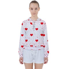 Hearts Romantic Love Valentines Women s Tie Up Sweat by Ndabl3x