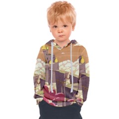 Animated Castle Illustration Adventure Time Cartoon Nature Kids  Overhead Hoodie by Sarkoni
