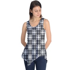 Pattern Vector Halftone Wallpaper Sleeveless Tunic