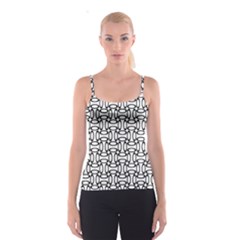 Ellipse Pattern Ellipse Dot Pattern Spaghetti Strap Top by Apen