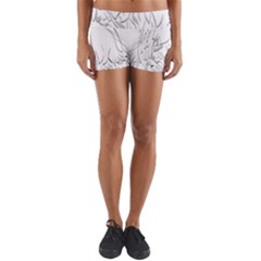 Eagle Birds Of Prey Raptor Yoga Shorts by Modalart