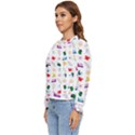Snail Butterfly Pattern Seamless Women s Long Sleeve Raglan T-Shirt View2
