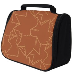 Autumn Leaves Repeat Pattern Full Print Travel Pouch (big) by Ravend