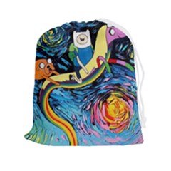 Adventure Time Art Starry Night Van Gogh Drawstring Pouch (2xl)