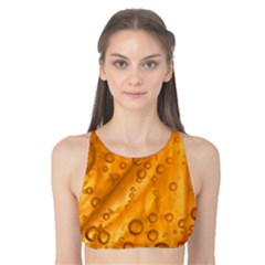 Lime Water Bubbles Macro Light Detail Background Tank Bikini Top by Pakjumat