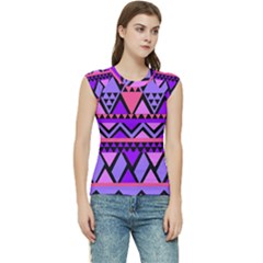 Seamless Purple Pink Pattern Women s Raglan Cap Sleeve T-shirt by Hannah976