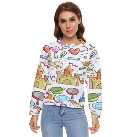 Baby Equipment Child Sketch Hand Women s Long Sleeve Raglan T-shirt by Hannah976