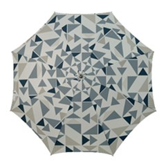 Geometric Triangle Modern Mosaic Golf Umbrellas