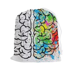 Brain Mind Psychology Idea Drawing Drawstring Pouch (2xl)
