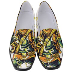 Cowboy Skeleton With Gun Illustration Women s Classic Loafer Heels by Sarkoni
