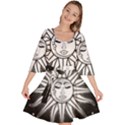 Sun Moon Star Universe Space Velour Kimono Dress View1