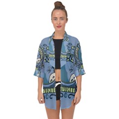 Drawing Illustration Anime Cartoon My Neighbor Totoro Open Front Chiffon Kimono by Sarkoni