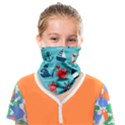 Seamless Pattern Nautical Icons Cartoon Style Face Covering Bandana (Kids) View1