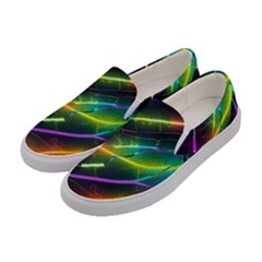 Vibrant Neon Dreams Women s Canvas Slip Ons by essentialimage