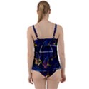Trippy Kit Rick And Morty Galaxy Pink Floyd Twist Front Tankini Set View2