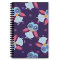 Owl Pattern Background 5 5  X 8 5  Notebook