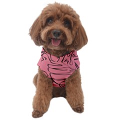 Pink Monstera Dog Sweater by ConteMonfrey