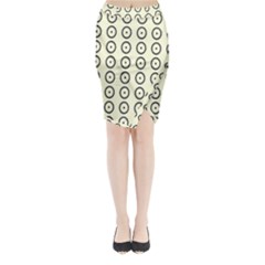 Sharp Circles Midi Wrap Pencil Skirt