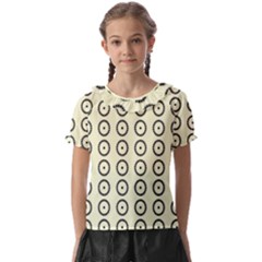 Sharp Circles Kids  Frill Chiffon Blouse