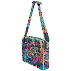 Grateful Dead Bears Tie Dye Vibrant Spiral Cross Body Office Bag