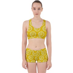 Lemon Fruits Slice Seamless Pattern Work It Out Gym Set