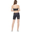 Gradient Geometric Shapes Dark Background Stretch Shorts and Tube Top Set View2