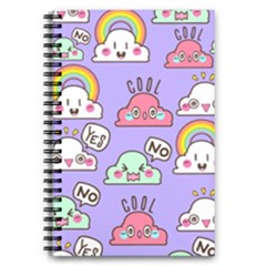 Cloud Seamless Pattern 5 5  X 8 5  Notebook by Apen