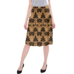 Cat Jigsaw Puzzle Midi Beach Skirt by Jatiart