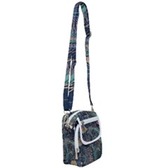 Vintage World Map Shoulder Strap Belt Bag