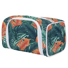Green Tropical Leaves Toiletries Pouch by Jack14