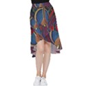 Rocket Painting Frill Hi Low Chiffon Skirt View1