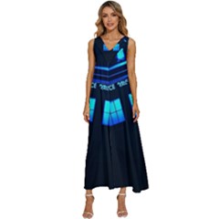 Blue Tardis Doctor Who Police Call Box V-neck Sleeveless Loose Fit Overalls by Cendanart