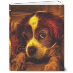 Cute 3d Dog 8  X 10  Softcover Notebook by Ket1n9