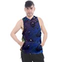 Peacock Feather Retina Mac Men s Sleeveless Hoodie View1