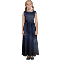 Cosmos Dark Hd Wallpaper Milky Way Kids  Satin Sleeveless Maxi Dress by Ket1n9