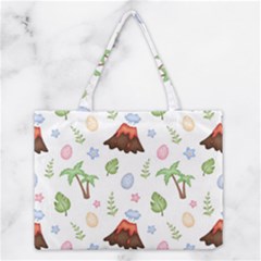 Cute Palm Volcano Seamless Pattern Medium Tote Bag by Ket1n9