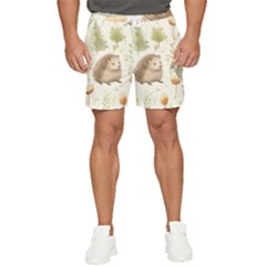 Hedgehog Mushroom Men s Runner Shorts