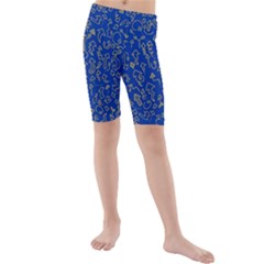 Arrow Doodle Drawing Background Kids  Mid Length Swim Shorts by Bedest