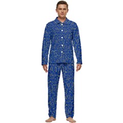 Arrow Doodle Drawing Background Men s Long Sleeve Velvet Pocket Pajamas Set