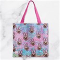 Cute Easter Pug Bunny Light Colorful Zipper Grocery Tote Bag View2