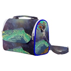 Psychedelic Universe Color Moon Planet Space Satchel Shoulder Bag