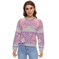 Ramen Kawaii Aesthetic Pink Women s Long Sleeve Raglan T-shirt